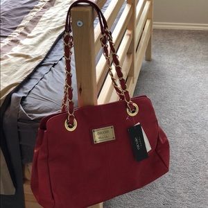 Nicole by Nicole Miller Red Large Tote